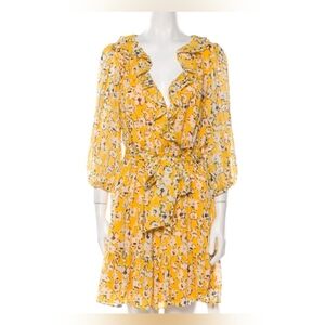 Karl Lagerfeld Yellow Mini Dress SIZE 8 EUC